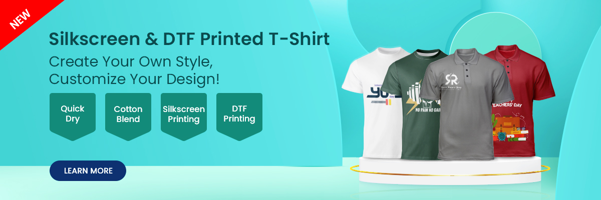 [NEW] Silkscreen & DTF Printed T-Shirt is here!