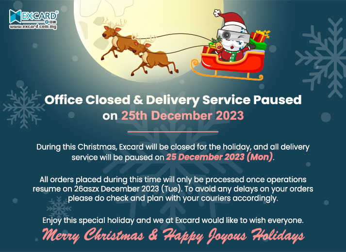 Office Closed & Delivery Service Paused on Christmas Day