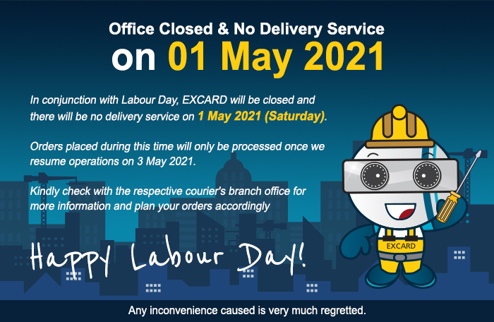 Office Closed & No Delivery Service for Labour Day