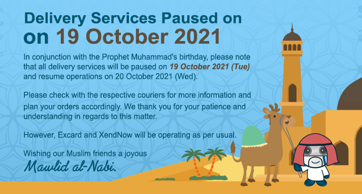 Delivery Services Paused on 19 October 2021