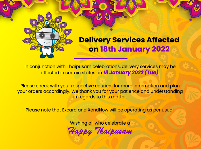Delivery Services Affected on Thaipusam Day