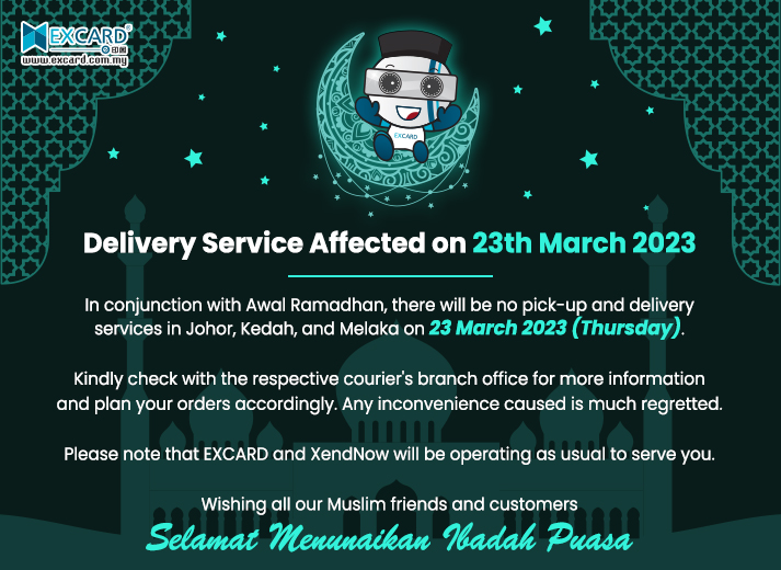 Delivery Service Affected on Awal Ramadhan
