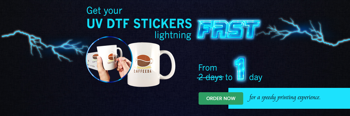 Lightning-Fast Printing: Order Your UV DTF Stickers Now