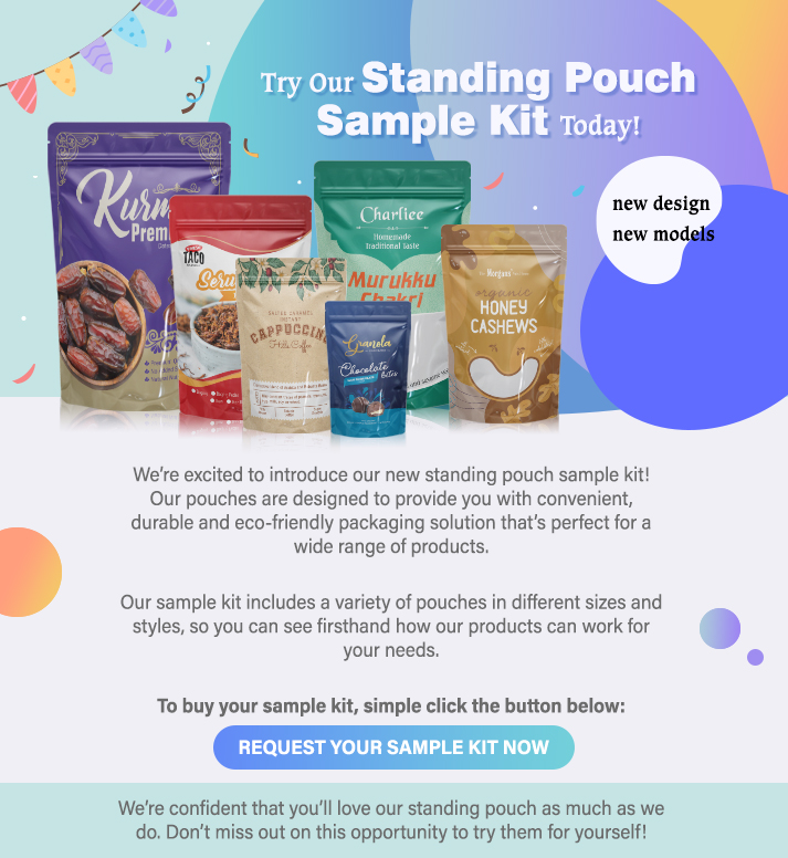 Try Our Standing Pouch Sample Kit Today!