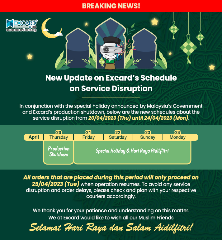 New Update on Excard's Schedule on Service Disruption