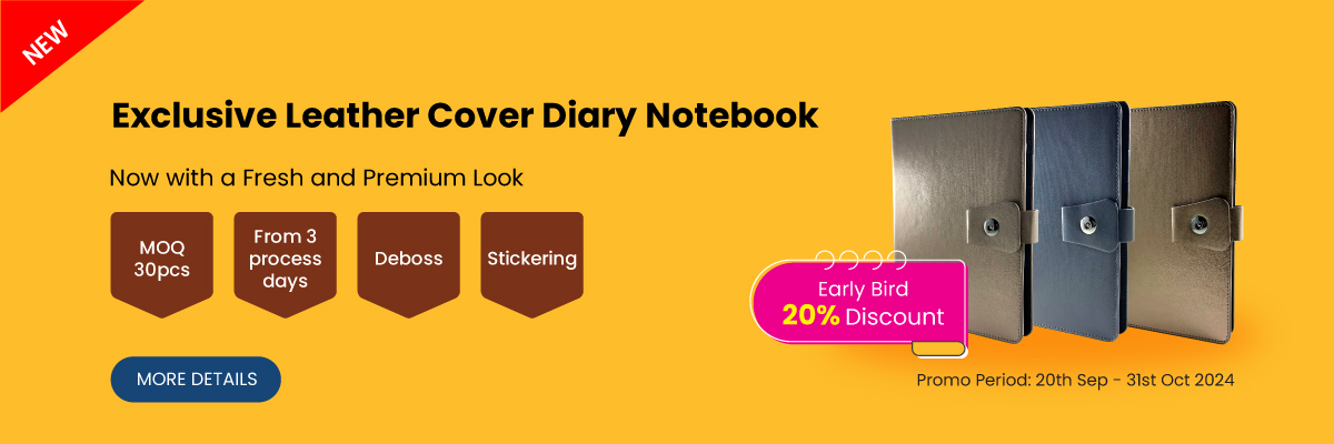 Exclusive Leather Cover Diary Notebook - New Look!