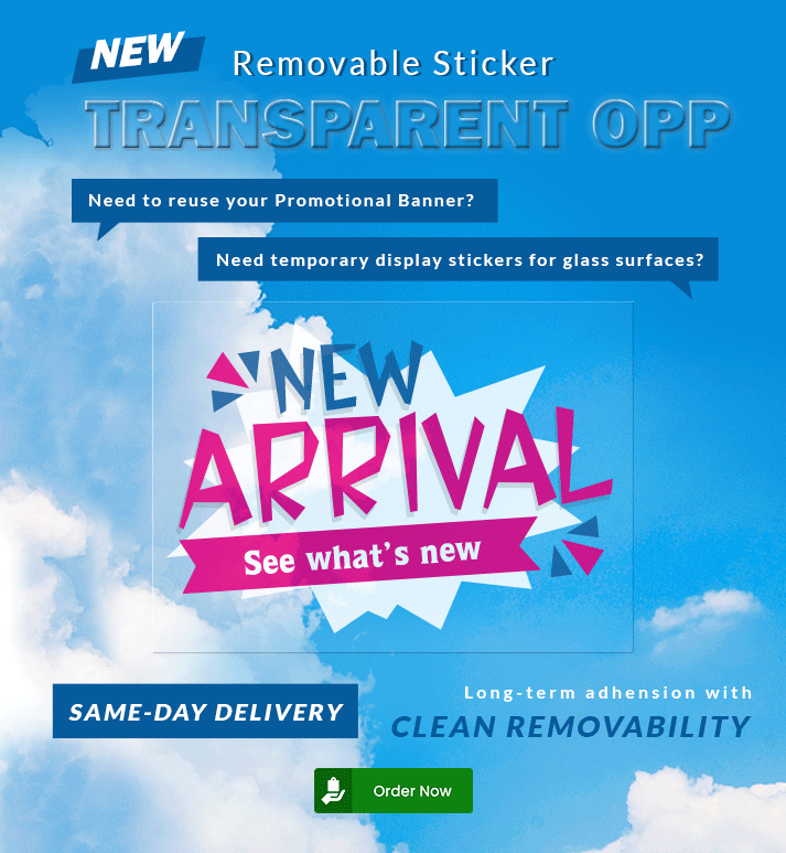 Make life easier with Removable Transparent OPP Sticker