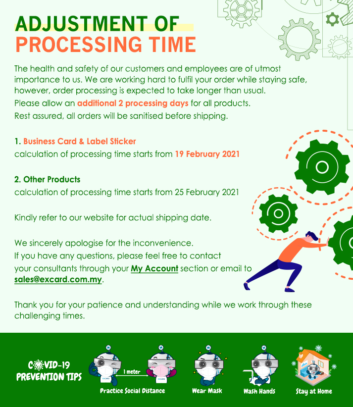 Adjustment of Processing Time