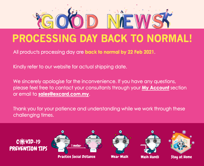 Great! Our Processing Day Has Back To Normal!