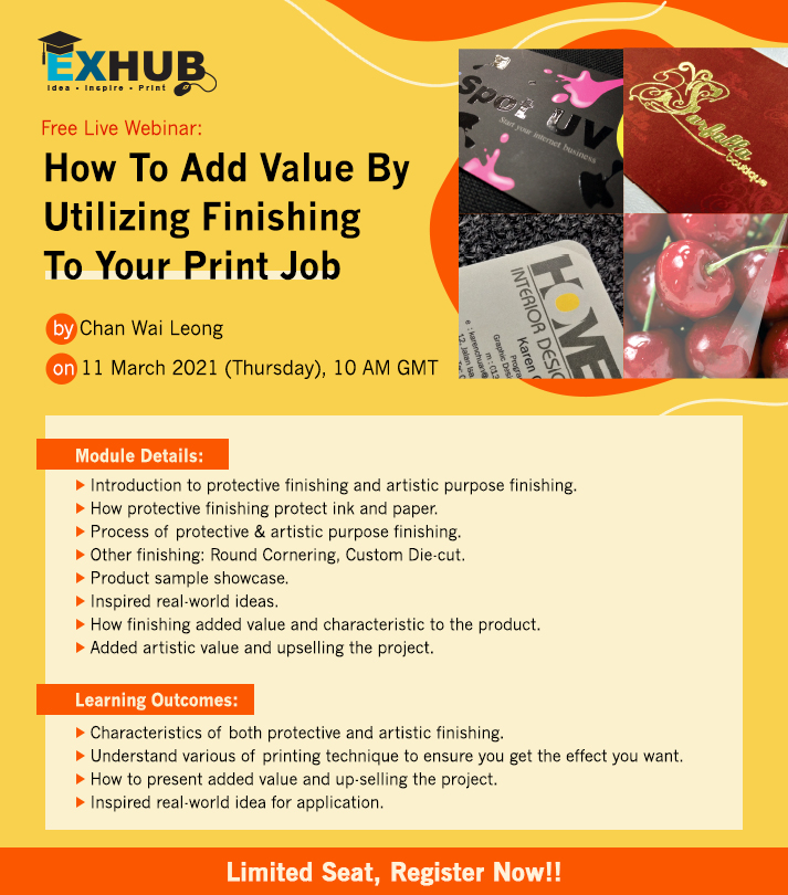 Free Live Webinar: How To Add Value By Utilizing Finishing To Your Print Job