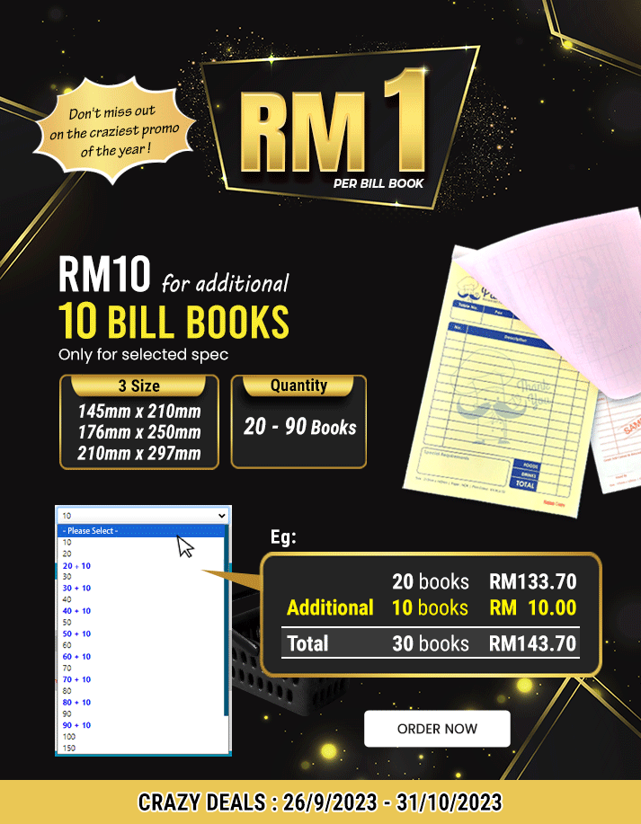 What can RM1 get you? A bill book!