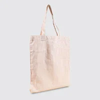 A natural white canvas tote bag made by cotton canvas 8oz.