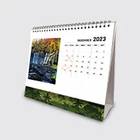 A 2023 premium desk calendar with plants.