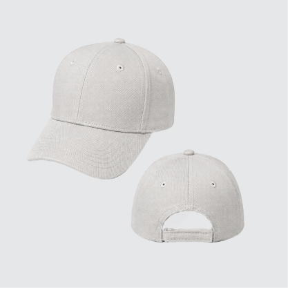 An adult baseball cap with front view and back view.
