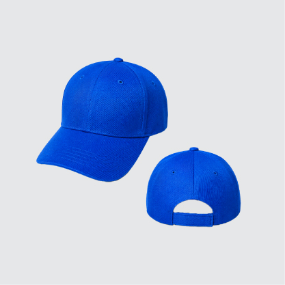 A kid baseball cap with front view and back view.