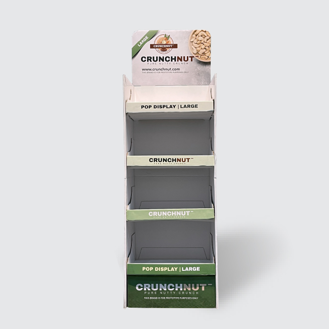 A large size foldable pop display suitable for marketing purpose.