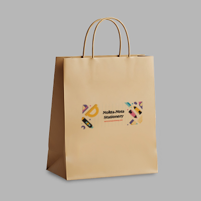 A brown kraft paper bag model BKPH02