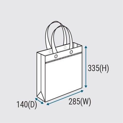Beg bukan tenunan berlamina model LNWB-S.