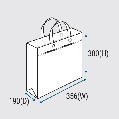 Beg bukan tenunan berlamina model LNWB-B.