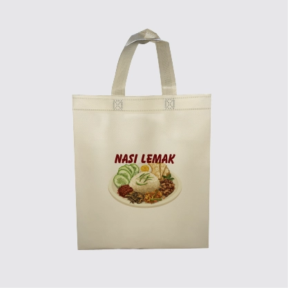 Beg bukan tenunan berlamina warna khaki